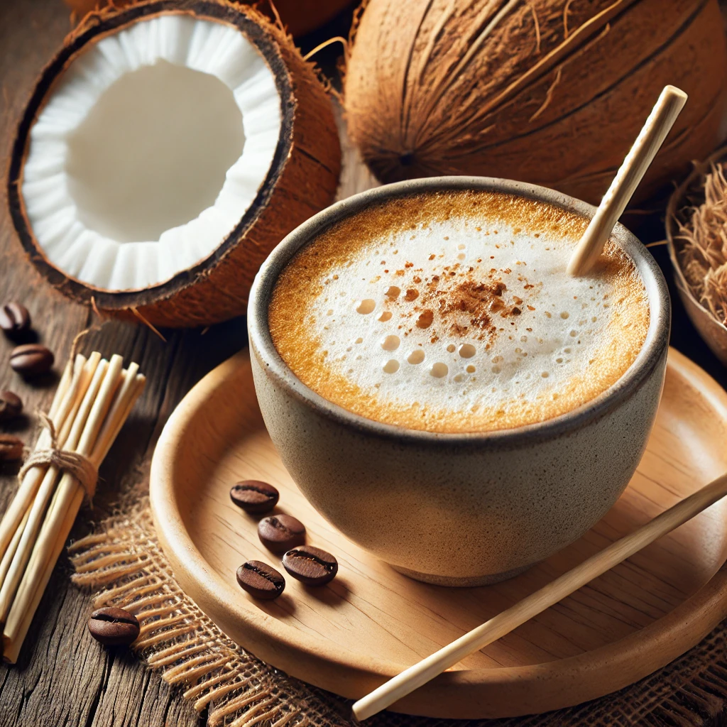 코코넛 카푸치노 커피 